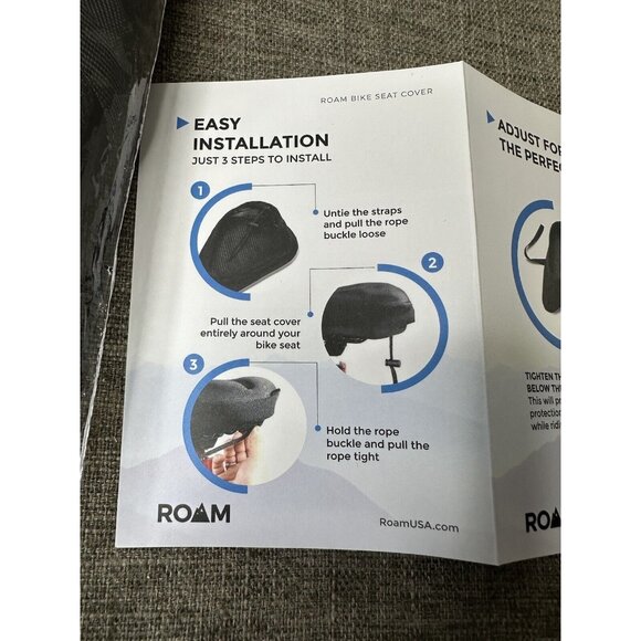 ROAM Stationary Bike Seat Cushion Cover Comfort Gel Universal Bicycle Pad Saddle - Picture 7 of 8